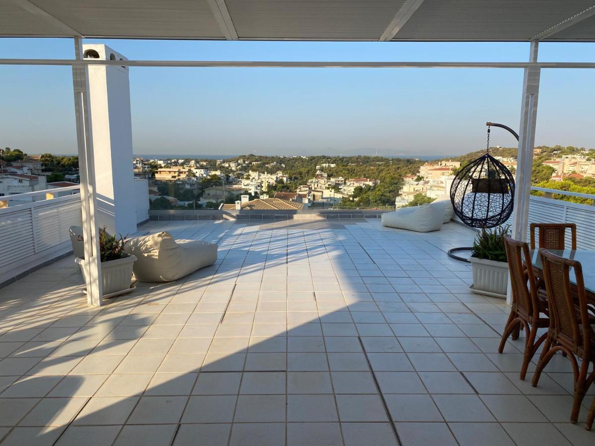 Villasonboard Vouliagmeni Penthouse Veranda Sea-View & Beach Athén Kültér fotó